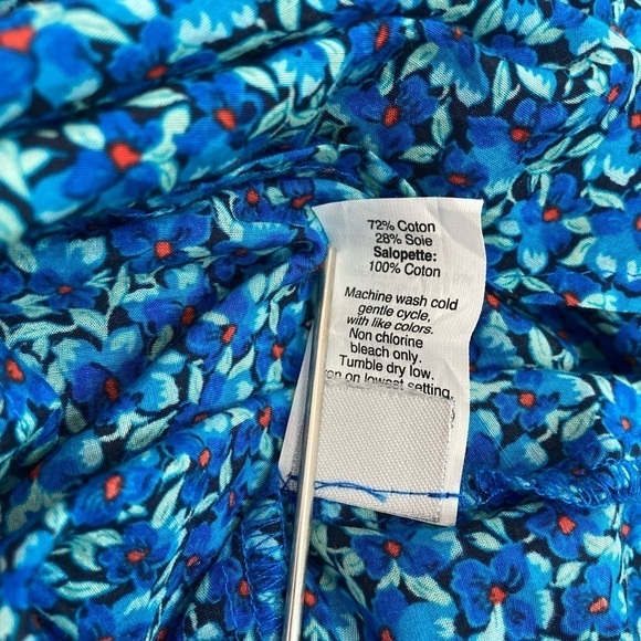 J Crew Peasant Top in Flower Patch Top - Picture 10 of 10